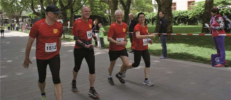 Die Läufer erlebten einen tollen Marathon. privat
