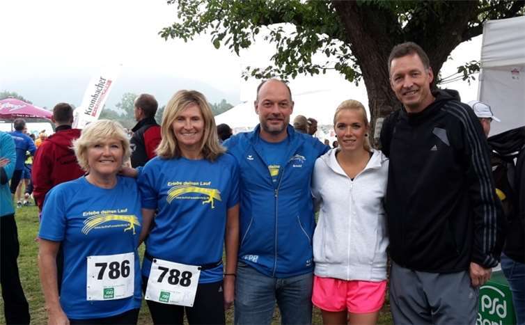 Die Läufer und Walker des SVW liefen um den Laacher See. privat