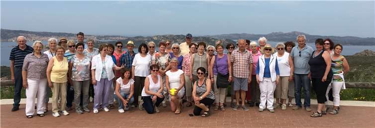 Die Landfrauen auf ihrer Sardinienfahrt. 