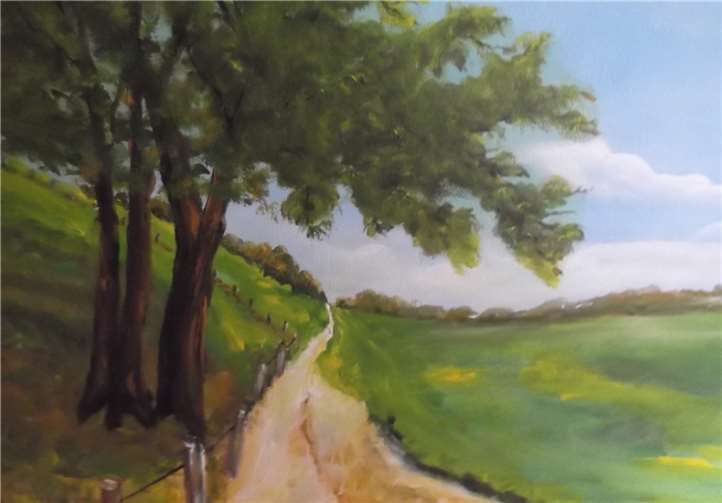 Die Landschaft um den Laacher See, das Brohltal und die Eifel inspirierten den Künstler.Quelle: Kultur- und Heimatverein Niederzissen