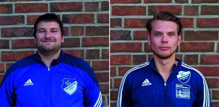 Die „Last-Minute“ Torschützen: Torwart Nicolai Schmitz und Stürmer Alexander Himanek.Michael Beitzel