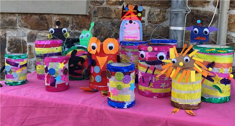 Die Laternen der Kita Adenau.