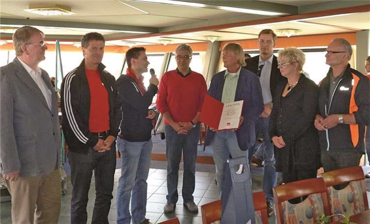 Die Laudatoren würdigten das Engagement Werner Rehlings für die Koblenzer Sozialdemokratie. privat