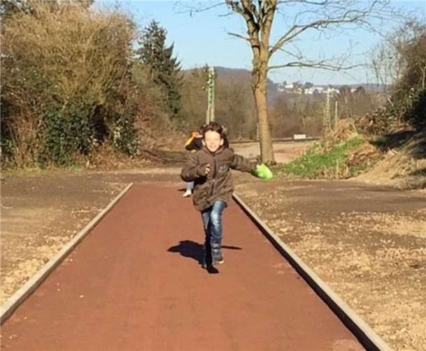 Die Laufbahn wird im Juni offiziell eingeweiht.