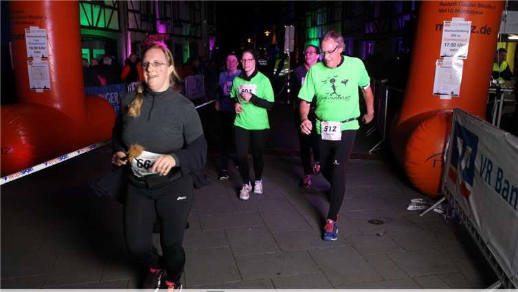 Die Laufstrecke war gruselig geschmückt. privat