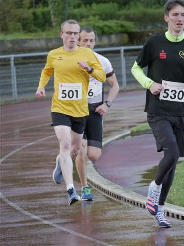 Die Leichtathleten in ihrem Element.