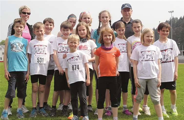 Die Leichtathletik-Kids des TSV Lehmen waren bei den Kreismeisterschaften in Mayen erfolgreich.privat
