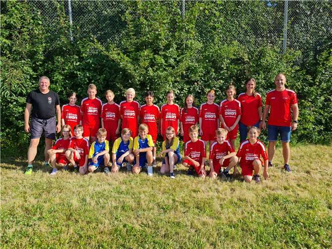 Die Leichtathletik-Schulmannschaft. Foto: Ina Michel