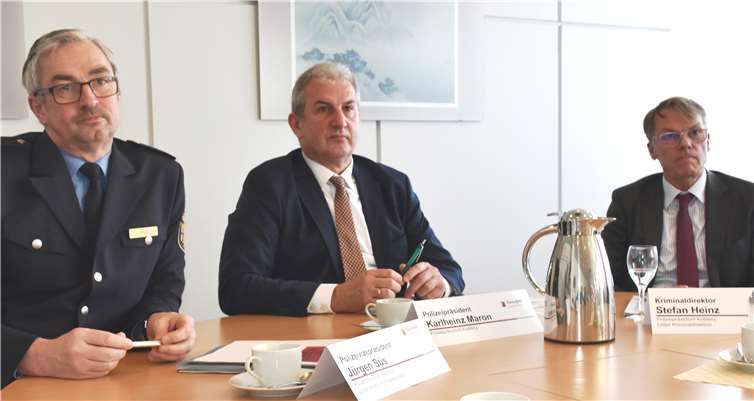 Die Leiter des Koblenzer Polizeipräsidiums präsentierten eine positive Kriminalstatistik.