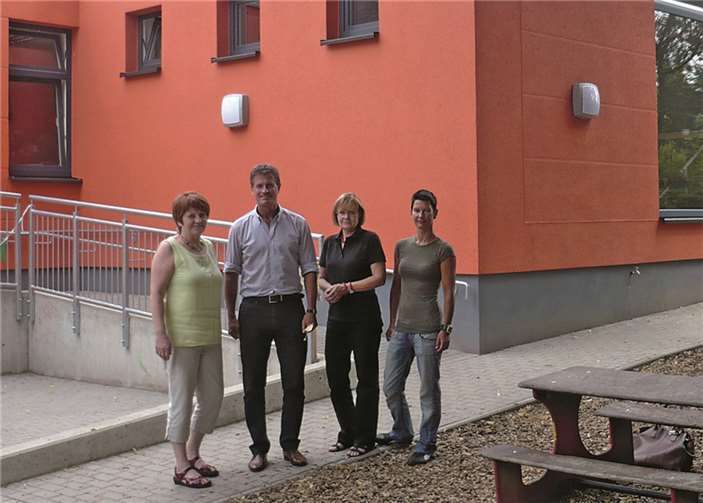 Die Leiterin der Kindertagesstätte Sonnenblume, Marion Deutsch, begrüßte den Bundestagskandidaten Detlev Pilger, die Ratsfrau Ute Hoffmann sowie die Niederberger Ortsvereinsvorsitzende Ines Lindemann-Günther in ihrer Einrichtung in Koblenz-Niederberg.Privat