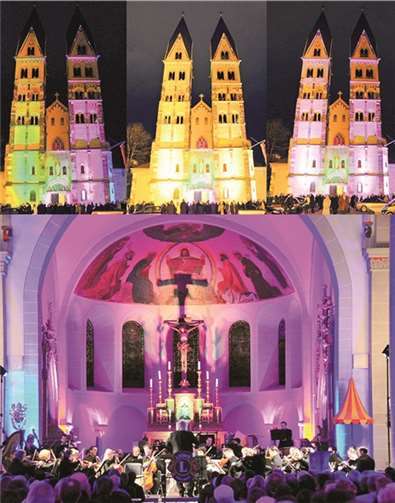 Die Lichtschau ist ein mehr als imposantes Schauspiel. Brennig