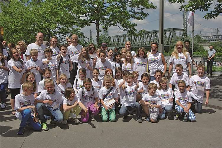 Die Linzer Grundschüler verbrachten einen tollen Nachmittag in Köln. privat