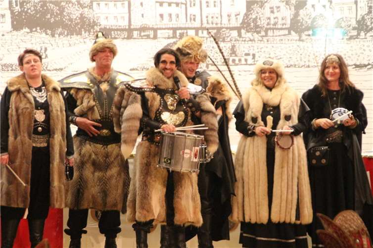 Die Linzer Hunnen, in der Bildmitte Attila Björn Hepenstrick.