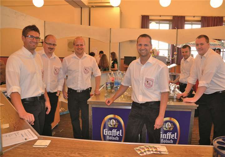 Die Ludendorfer Jonge - bei jeder Veranstaltung mittendrin.  Weigert