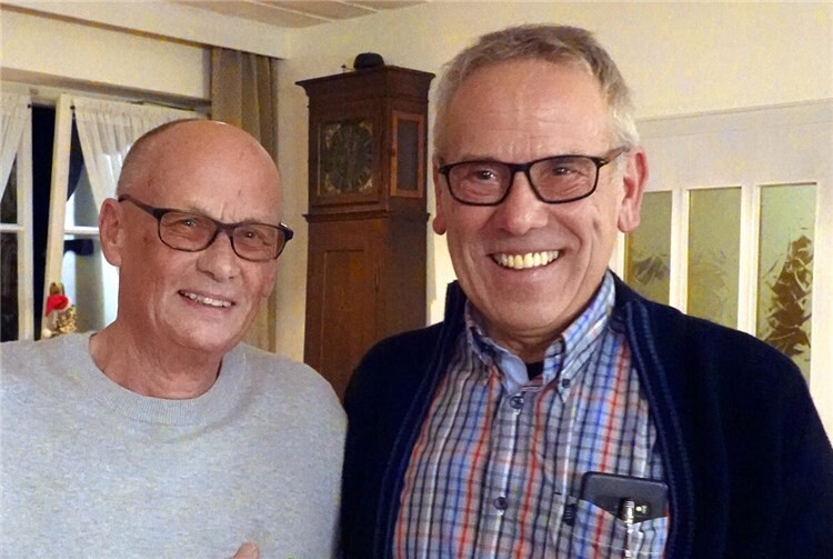 Die Macher in der Abteilung : Abteilungsleiter Korf und Übungsleiter Kautzky.Foto: Rudolf Weichsel