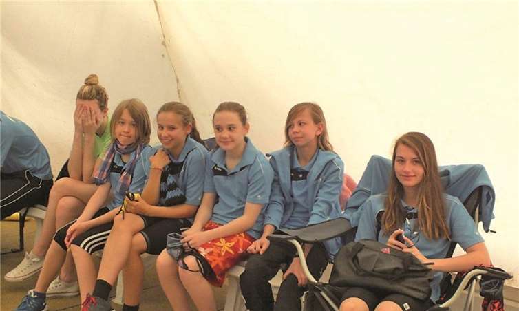 Die Mädchen des SC Poseidon Koblenz durften mit ihrem Abschneiden zufrieden sein.privat