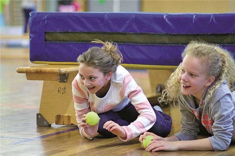 Die Mädchen hatten viel Spaß beim Parcours. privat