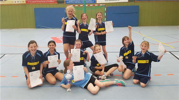 Die Mädchen sind alle stolz auf ihre Leistung. Privat