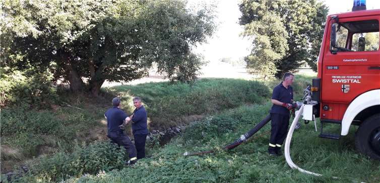 Die Männer setzten das theoretisch gelernte in der Praxis um. privat