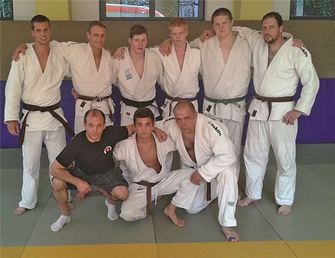 Die Männermannschaft des JC Hennef/Linz am dritten Wettkampftag. privat