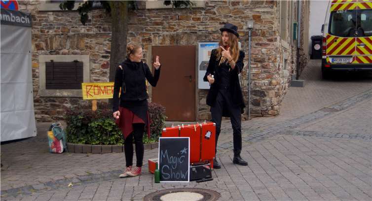Die Magic Show - eine tolle Vorführung in den Straßen der Töpferstadt.