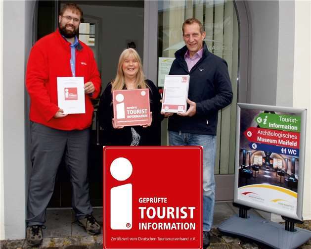 Die Maifelder Tourist-Info erhielt das Qualitätssiegel des Deutschen Tourismusverbands. Foto: Verbandsgemeinde Maifeld