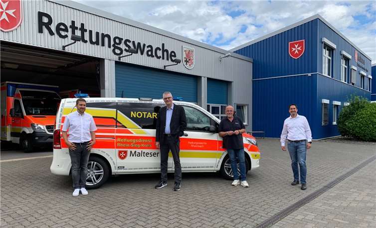 Die Malteser Rettungswache in Rheinbach erhielt Besuch vom Bürgermeisterkandidaten Ludger Banken.Foto: Privat