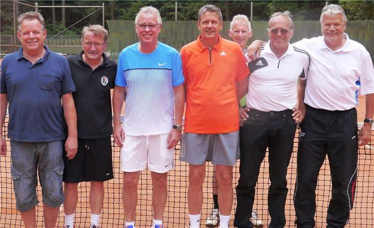 Die Mannschaft „Herren 60“ des TC Steimel in der Rheinlandliga. Archiv TC Steimel