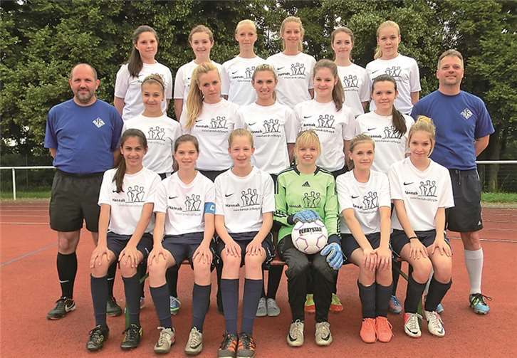 Die Mannschaft der B-Juniorinnen U17 des 1. FC Rheinbach 2013. privat