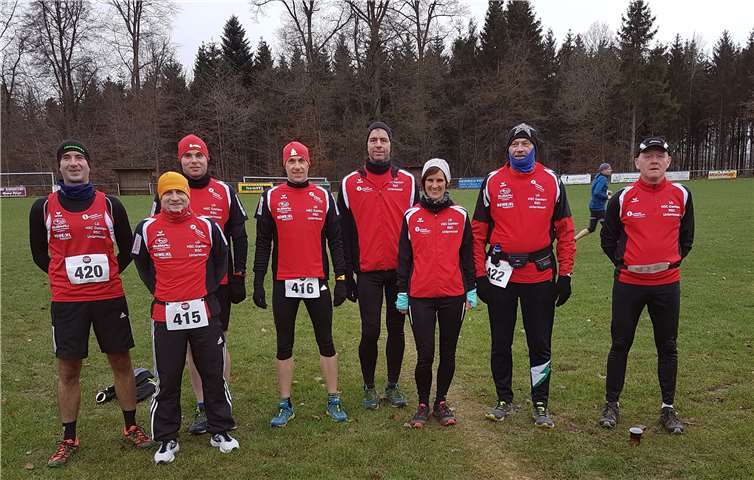 Die Mannschaft der LG HSC Gamlen - RSC Untermosel bei der Cross-Serie Coc-Zell.Fotos: privat