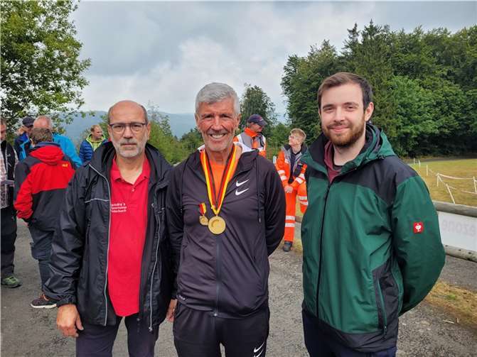 Die Mannschaft der SGi: vl. Raimund Adams, Josef Bayer und Tobias Adams. Foto: privat