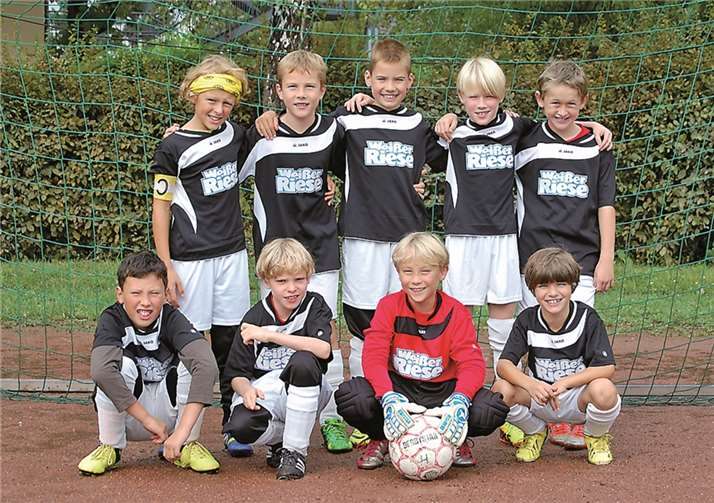 Die Mannschaft der erfolgreichen E-Junioren. privat
