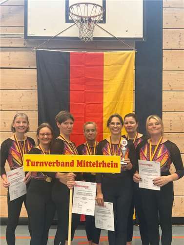 Die Mannschaft des Turnverbandes Mittelrhein hat beim Deutschlandpokal der Seniorinnen im Gerätturnen in Goslar eindrucksvoll ihre Klasse unter Beweis gestellt. Foto: privat