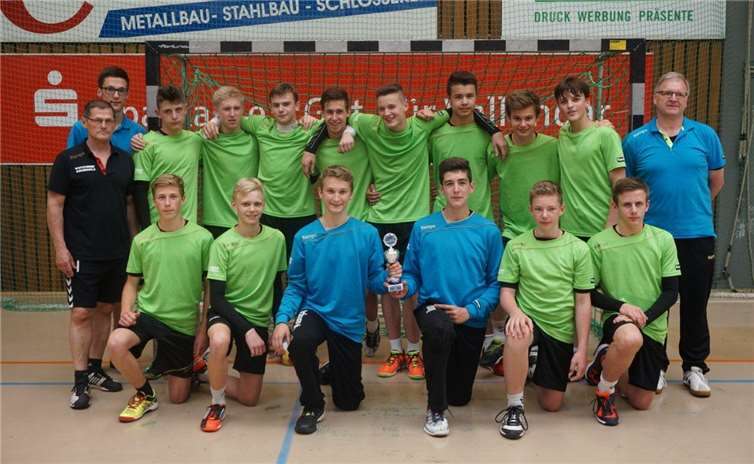 Die Mannschaft des gastgebenden Handballverbandes Rheinland.STUKO