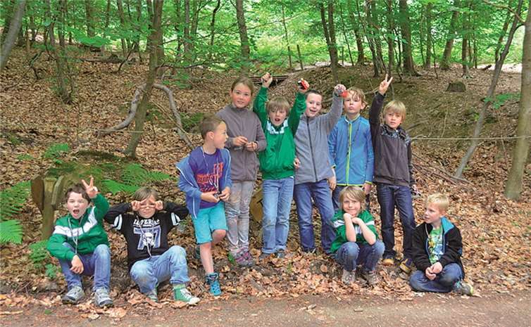 Die Mannschaft hatte im Waldkletterpark jede Menge Spaß. privat