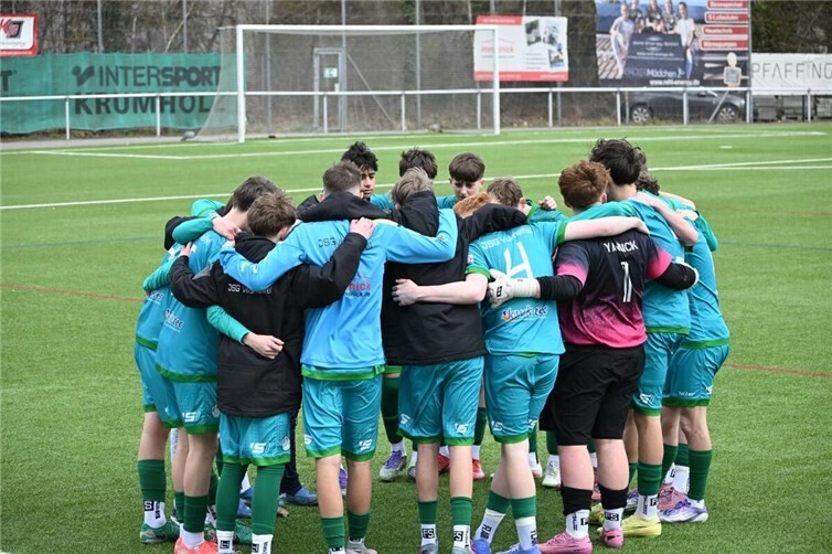 Die Mannschaft musste sich am Ende mit einem Punkt zufriedengeben.