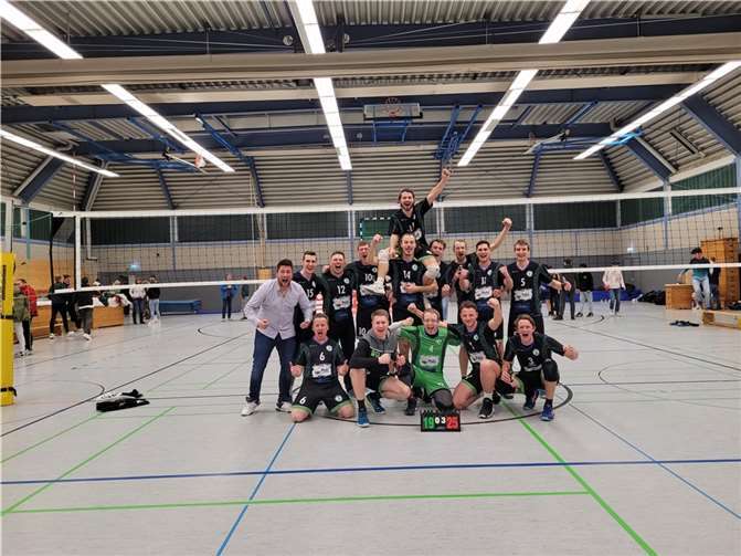 Die Mannschaft sorgte für ein frenetisches Volleyballfest.  Foto: Meckenheimer SV