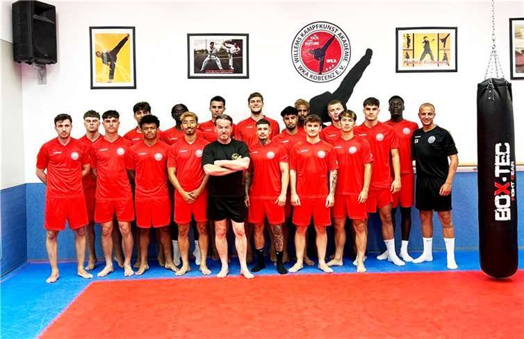 Die Mannschaft von Rot-Weiss Koblenz bei der WKA-Akademie. Foto: Fatih Cift