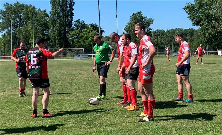 Die Mannschaften bereiten sich vor.