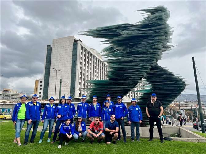 Die Marathonis vom Laacher See bei Marathon Mann in Athen.