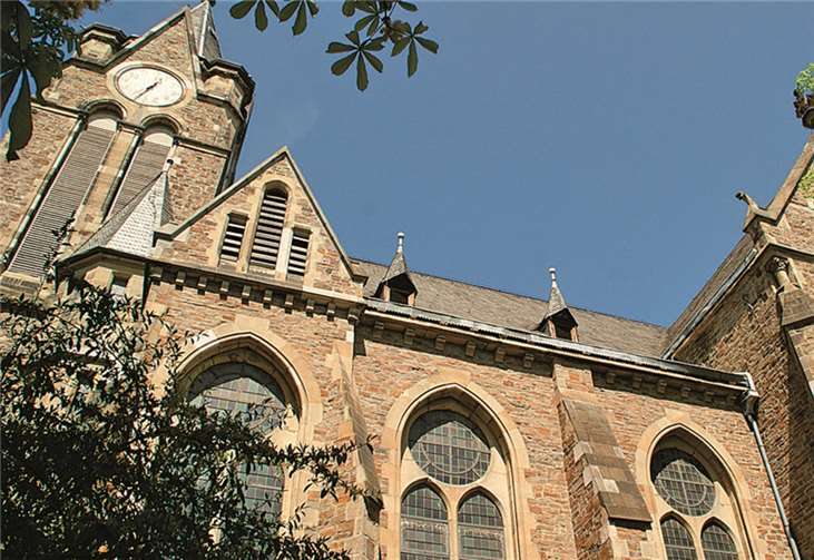 Die Marktkirche muss dringend renoviert werden.