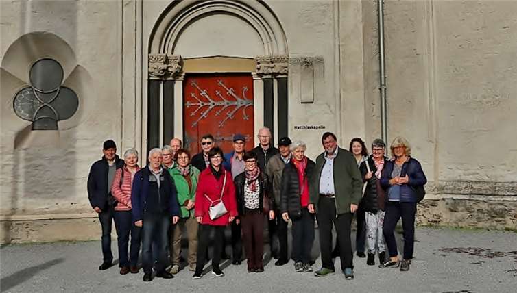 Die Matthiaskapelle ist auch ein architektonisches Juwel. davon konnte sich die Gruppe aus Adenau vor Ort überzeugen. Foto: W. Dreschers/Verein für Heimatpflege