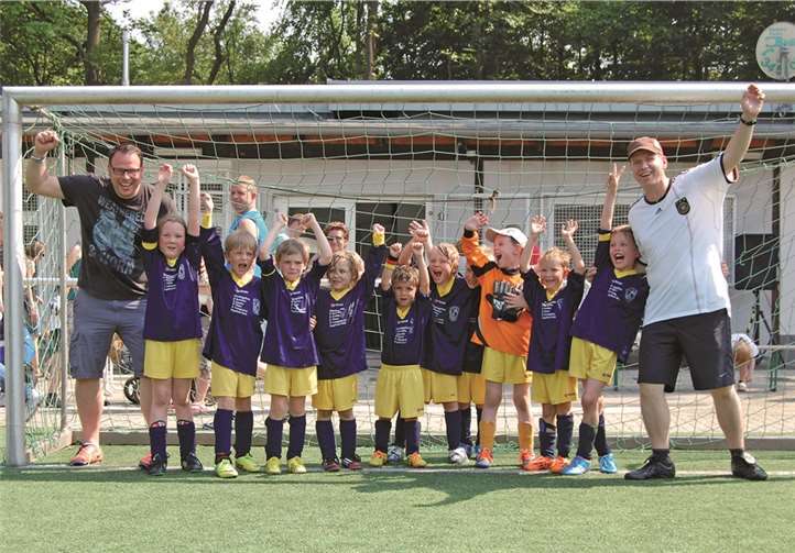 Die Maxi-Bambini bejubelten zurecht ihre guten Leistungen. privat