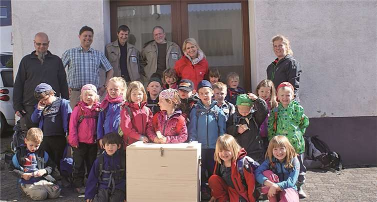 Die Maxi-Kinder der Kindertagesstätte Straßenhaus waren sehr beeindruckt.privat