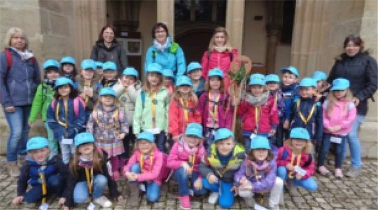 Die Maxis und ihre Erzieherinnen hatten Spaß in Trier.privat