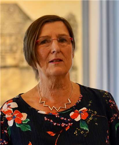 Die Meckenheimer Künstlerin Brigitte Kuchta eröffnet eine Kunstausstellung im Museumscafé.Foto: privat