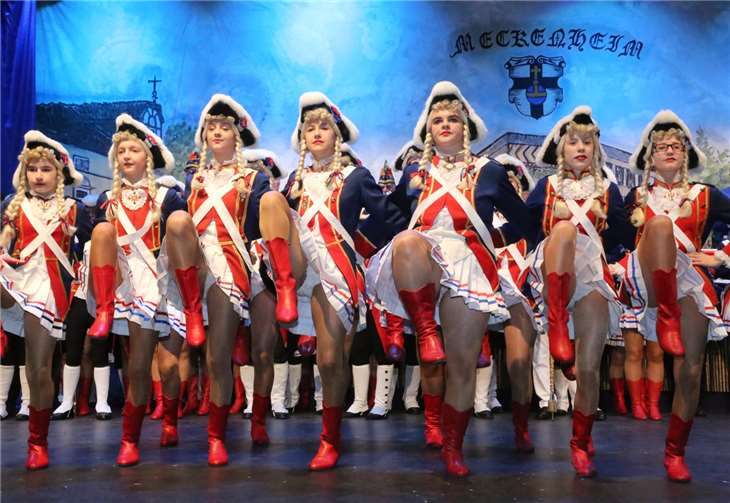 Die Meckenheimer Stadtsoldaten präsentierten zahlreiche Showtänze.