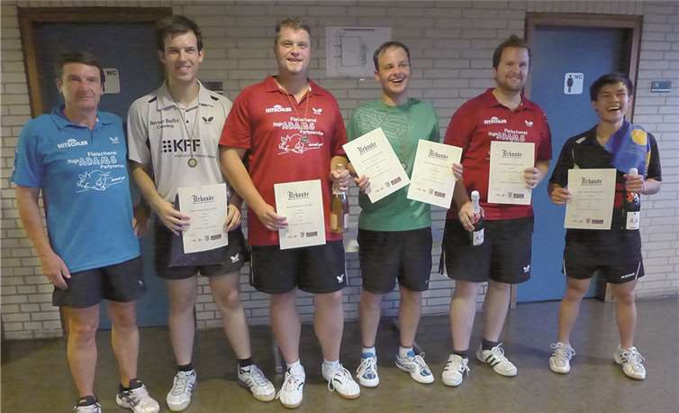 Die Medaillengewinner in der Herren C Klasse. privat