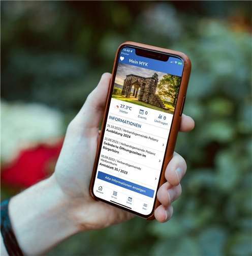 Die „MeinMYK“-App. Quelle: Kreis MYK