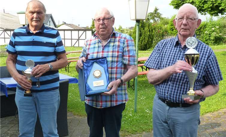 Die Meister 2020: Joachim Menschner, Günther Theisen und Kurt Wolber (v. li.).